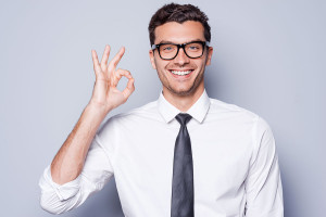 homme satisfait